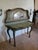 Beautiful rare 18th Century elements hand painted cardboard and wood console table that opens to be a dressing table with...