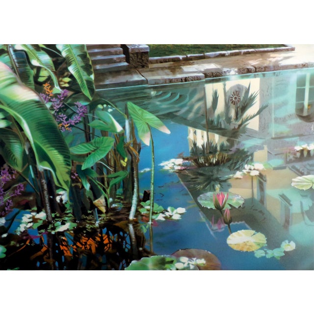 "Tangled Reflection" unframed limited edition lithograph on paper by David Kessler. Hand signed by the artist in pencil....
