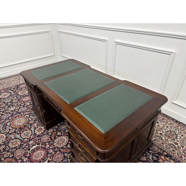 Large English Partner Desk For Sale - Image 17 of 18