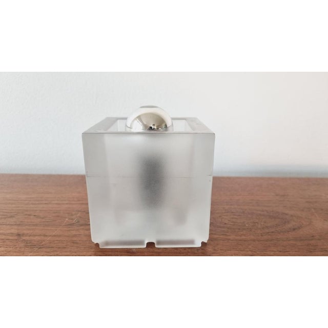 Mid-Century Table Lamp Ice Glass Cube from Peill & Putzler, Germany, 1970s For Sale - Image 6 of 16