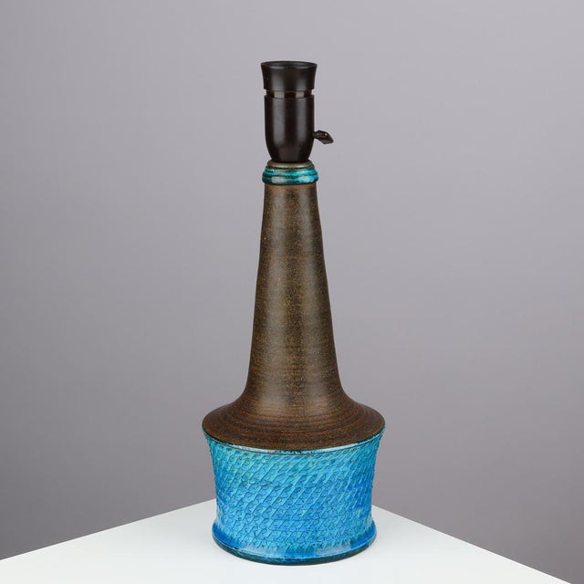 Mid-Century Modern Table Lamp in Ceramic by Nils Kähler, Denmark, 1960 For Sale - Image 3 of 6