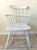 Vintage Nichols and Stone solid wood, painted white, comb back Windsor chair. American made. Circa 1970s. Solid and...