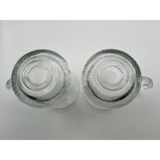 Transparent 1990s Arcoroc “Canterbury” Floral Mugs- A Pair For Sale - Image 8 of 9