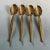 90's Present by Austria Vienna Gold Stainless Tea Spoons S/4 For Sale - Image 4 of 4