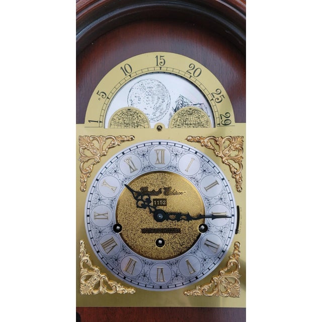 1982 Howard Miller 33" Limited Edition Mahogany Hour Glass II Mantle