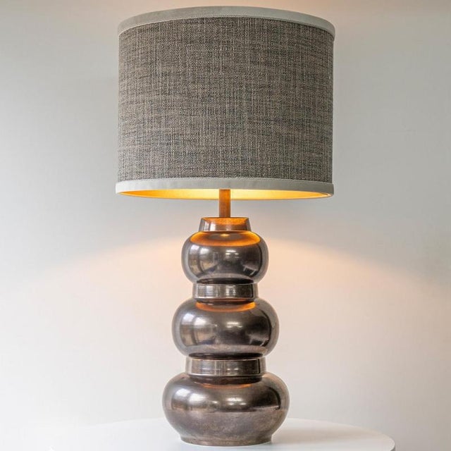 Tiered Spherical Chrome Table Lamp by R. Houben, 1970 For Sale - Image 11 of 13