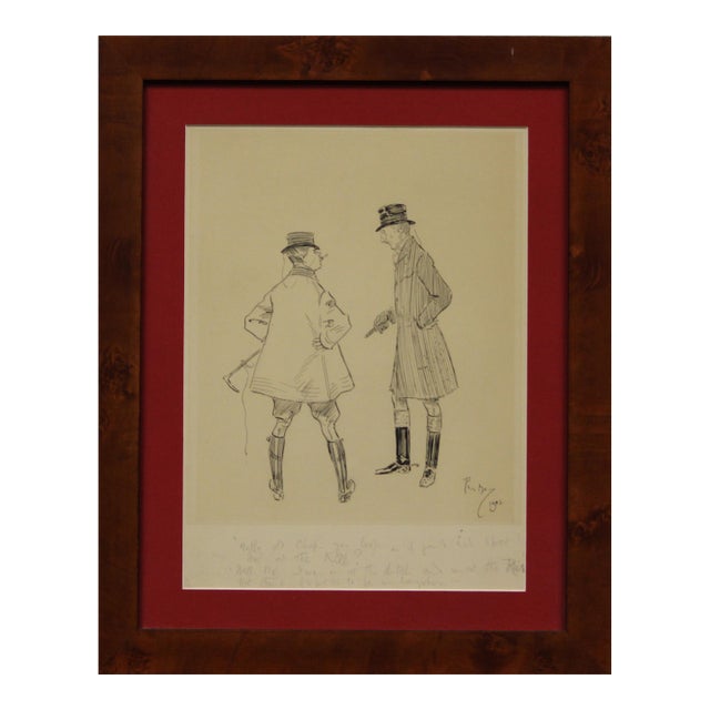 Hullo Old Chap You Look as if You'd Had Sport! 1902 by Phil May For Sale