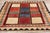 Red Vintage Persian Lori Checkerboard Rug - 04'01 X 04'10 For Sale - Image 8 of 9