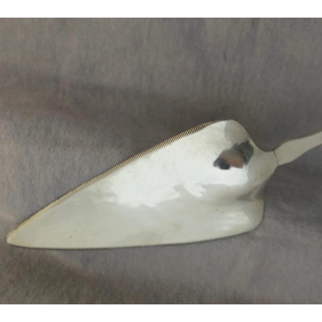 1960s 1960s Mid century Sterling Dessert Server, Strawberry motif For Sale - Image 5 of 6