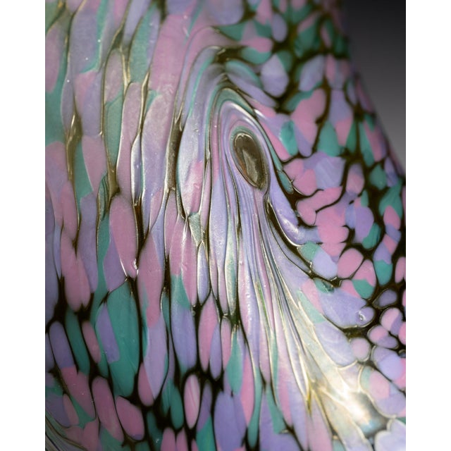 Austro-Bohemian Jugendstil Iridescent Art Glass Vase, 1890s For Sale - Image 10 of 14