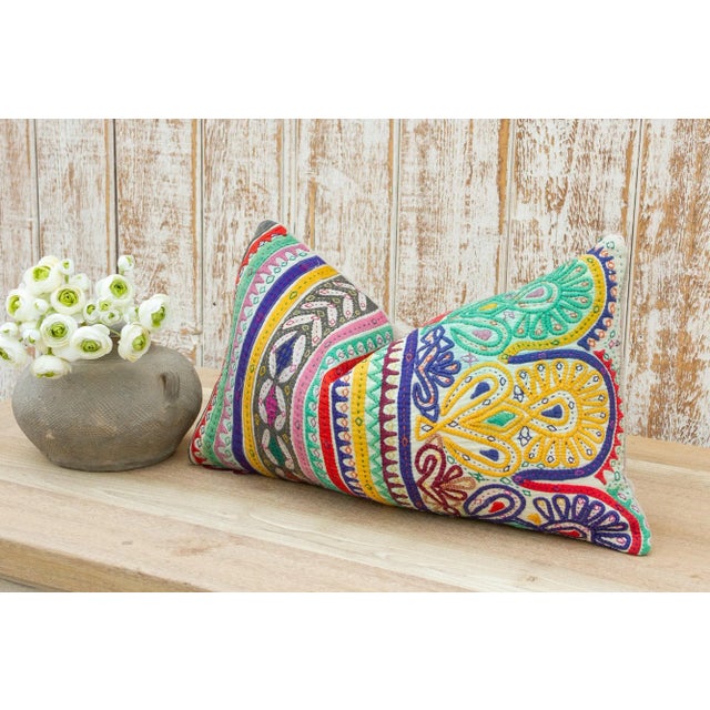 Kra Antique Tribal Grain Sack Pillow For Sale - Image 4 of 10