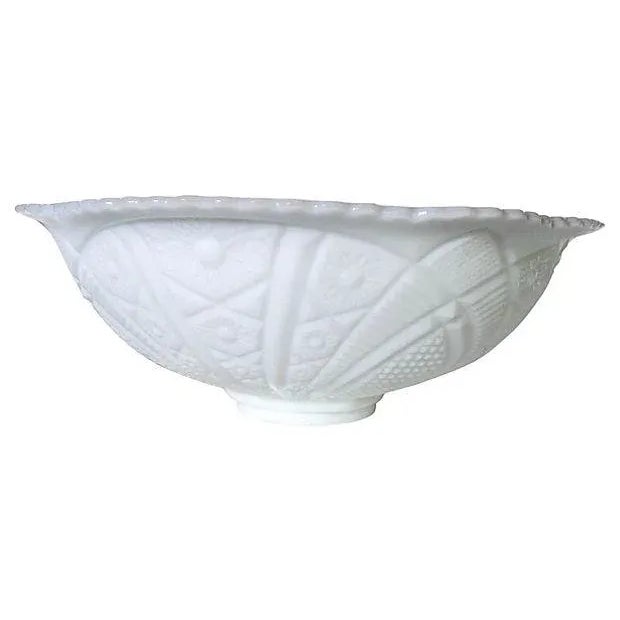 Farmhouse Milk Glass Punch Set For Sale - Image 3 of 6