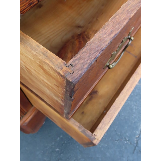 Wood Victorian Late 1800s Solid Oak Dresser 6886 For Sale - Image 7 of 16