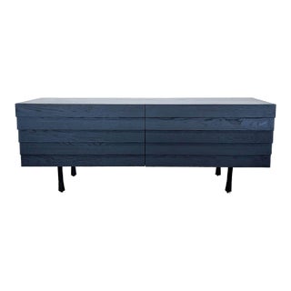 Blu Dot Lap Modern Black 6-Drawer Dresser With Sleek Horizontal Design, Attributed For Sale