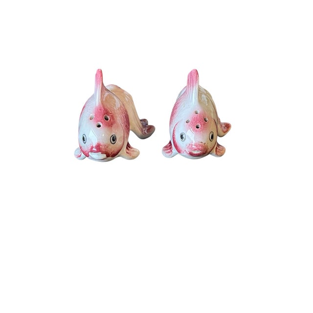 Vintage Asian Koi Goldfish Salt and Pepper Shakers - a Pair For Sale - Image 4 of 5