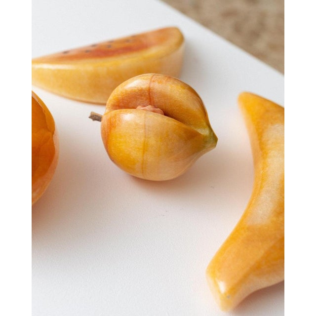 Mid-Century Handmade Alabaster Fruits, Italy, 1970s, Set of 4 For Sale - Image 10 of 11