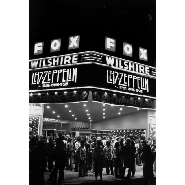 Led Zeppelin in Los Angeles The marquee of the Fox Wilshire theater as it appeared on the evening of the premier of the...