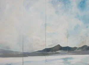 Christian Feltin, Immersion Between Sky and Earth, 2024, Acrylic on Canvas