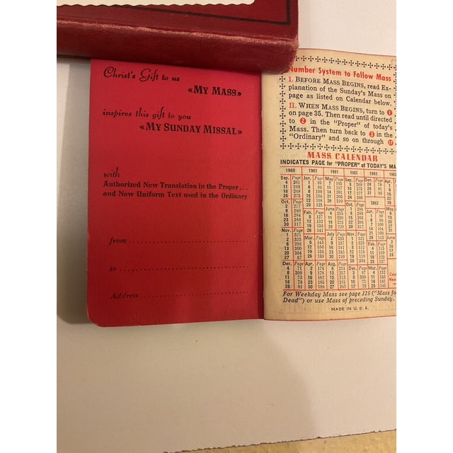 Mid 20th Century Vintage My Sunday Missal Explained by Father Stedman Catholic Prayer Book Pocket Missal For Sale - Image 5 of 9