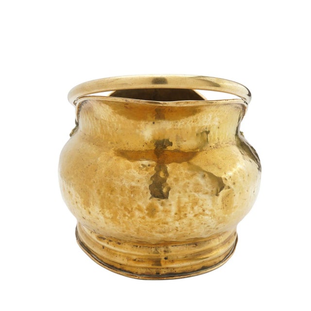 English Brass Helmet Form Coal Hod, 1800's For Sale - Image 10 of 12