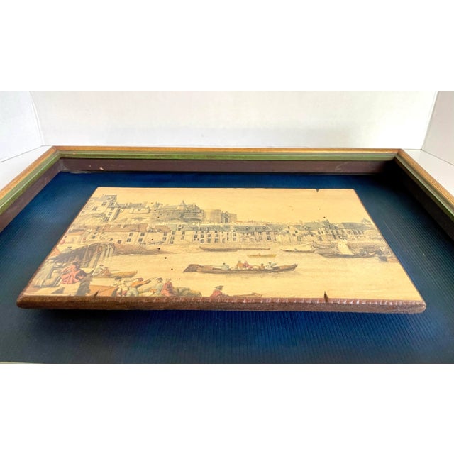 Pair of Custom Framed Mounted Prints of Canaletto's Dresden Views For Sale - Image 10 of 12