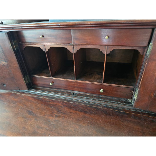 Late 19th Century Federal-Style Mahogany Tambour Secretary With Fitted Interior For Sale - Image 4 of 6