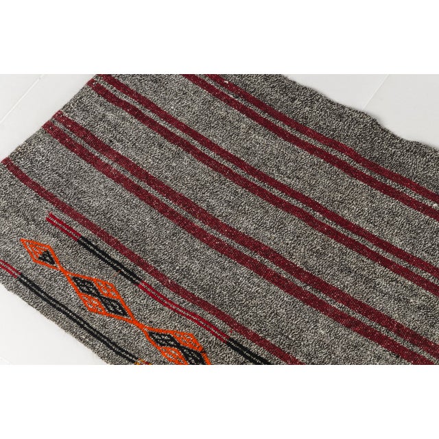 Textile Oushak Vintage Kilim Runner For Sale - Image 7 of 9