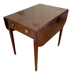 Antique George III Mahogany Inlaid Pembroke Table