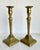 Early 19th Century Pair of Antique 18th-19th C. Georgian Brass Candlestick Holders For Sale - Image 5 of 8