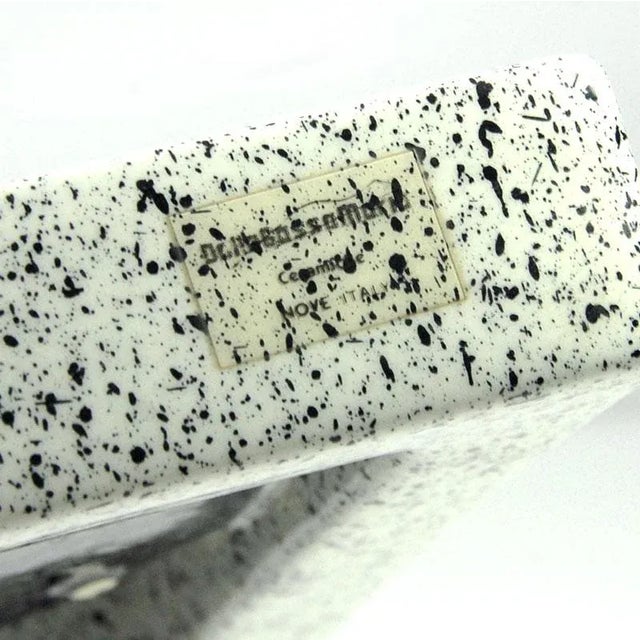 Postmodern Ceramic Dalla Bassa Maria Ceramiche Table Clock from Nove, Italy, 1980s For Sale - Image 6 of 10