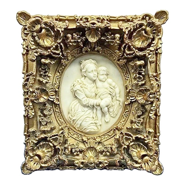 Mother and Child Framed Plaque For Sale