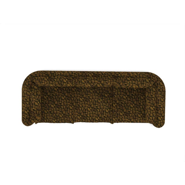 Not Yet Made - Made To Order Modern Comfy Sofa in Charcoal Fabric by Collector For Sale - Image 5 of 6