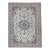 Vintage Exceptionally Fine Persian Nain Habibian Area Rug, Hand-Knotted Wool & Silk, Floral Pattern, 7x10, Ivory & Blue For Sale