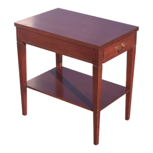Mersman 7641 Two Tier Single Drawer Mahogany Side Table