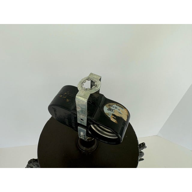 1980s Asian-Inspired Bronze-Tone Metal Vase Lamp With Dragon & Bird Relief, Tripod Base For Sale - Image 10 of 12