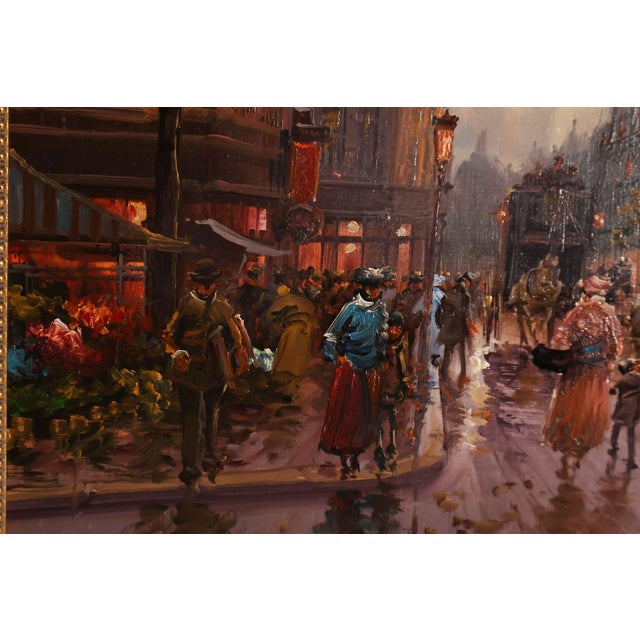 Impressionist Style Painting, Street Scene. Emilio Payes For Sale - Image 13 of 18