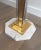 Brass, Chrome and Marble Floor Lamp, French, circa 1970 For Sale - Image 10 of 13