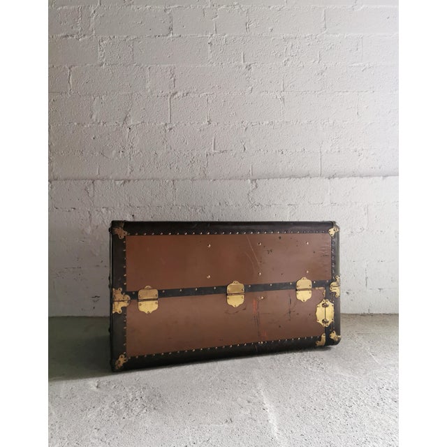 Large Antique Wardrobe/Steamer Trunk, USA, 1920s For Sale - Image 4 of 18