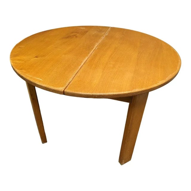Vintage Elm Dining Table For Sale - Image 4 of 4