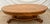 Oval Coffee Table Tiger Oak, Center Drawer, Shelf, Empire Style, Made by Heirloom Enterprises Inc. For Sale In Palm Springs - Image 6 of 12