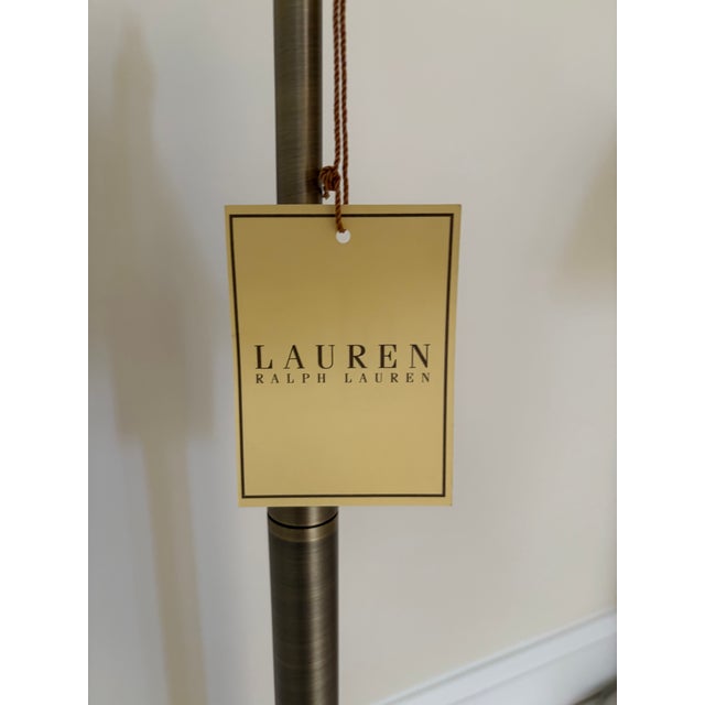 Ralph Lauren Adjustable Antique Brass Table Lamps - A Pair For Sale - Image 9 of 9