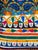 Traditional Bright Dual Kantha Cloth Pillow For Sale - Image 3 of 5
