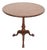Smith & Watson Georgian Mahogany and Burl Wood Pedestal Tea Table For Sale