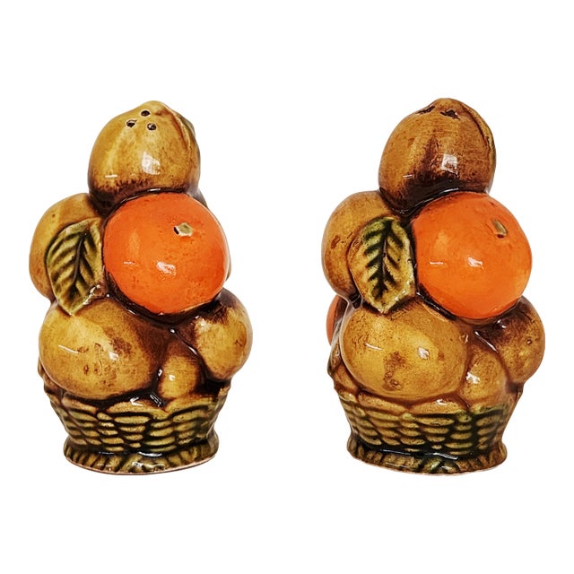 Vintage Inarco Japan Ceramic Salt & Pepper Shakers For Sale