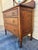 Antique Oak Barley Twist Vanity / 3-Drawer Dresser on Casters With Beveled Swivel Mirror For Sale In Los Angeles - Image 6 of 9