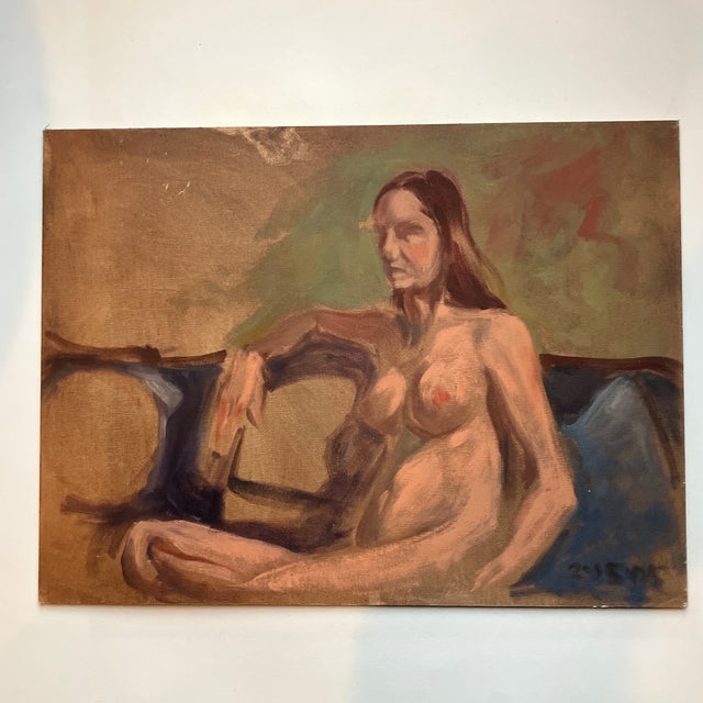 Contemporary Original Female Nude Abstract Painting Double Sided For Sale - Image 4 of 4