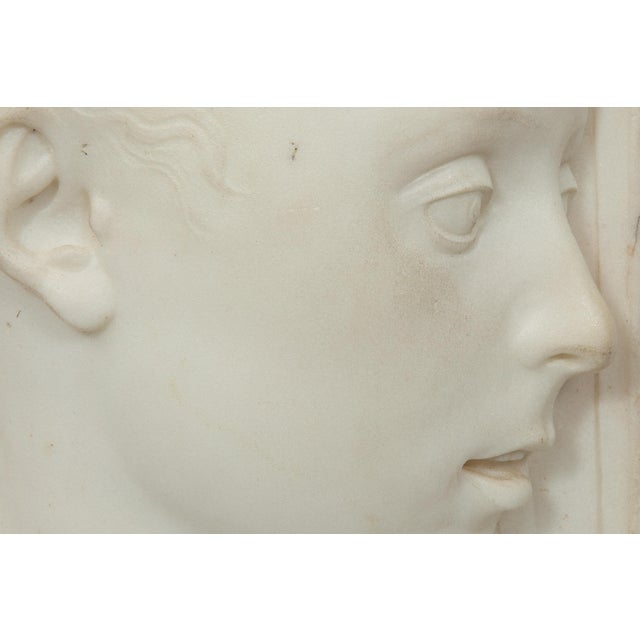 Stone Italian 1860s Grand Tour Carved Marble Sculpture of St. John the Baptist For Sale - Image 7 of 11