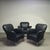 Model Turn Chair in Black Leather by Bert Plantagie, Set of 3 For Sale - Image 5 of 18