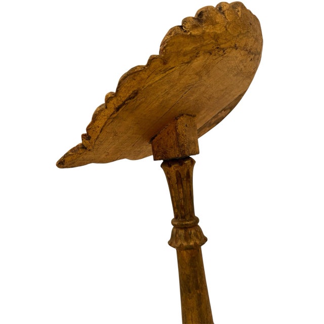 Late 19th Century 19th Century Carved Gilt Shell Music or Lectern For Sale - Image 5 of 8