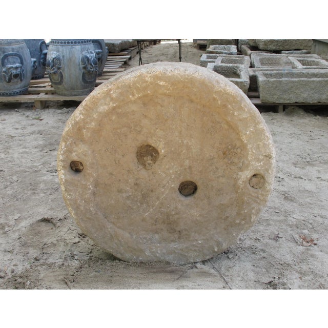 1930s Granite Mill Water Fountain Stone 7 For Sale - Image 4 of 7